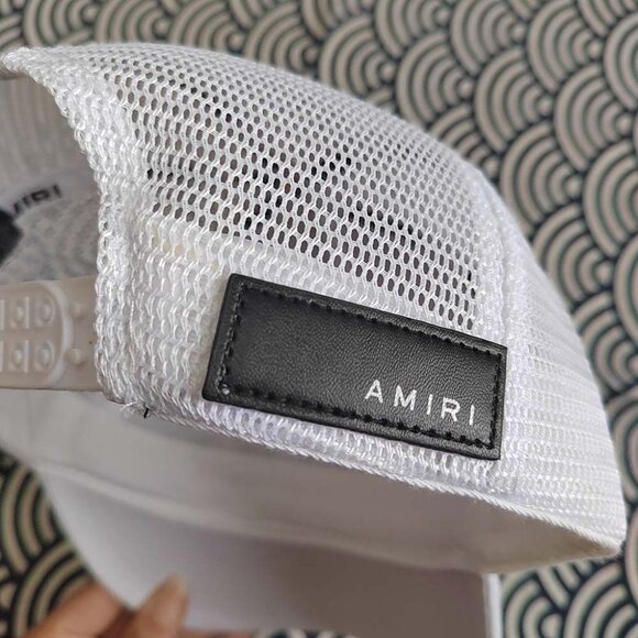 Amiri White Paint Drip Core Logo Hat - Picture 6 of 8